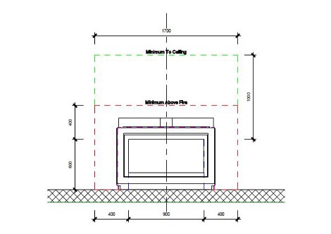 Symmetry RDV3611 Premium Frame Clearance Elevations