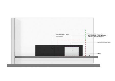 Linear 800 Double Side Front Elevation From One Side