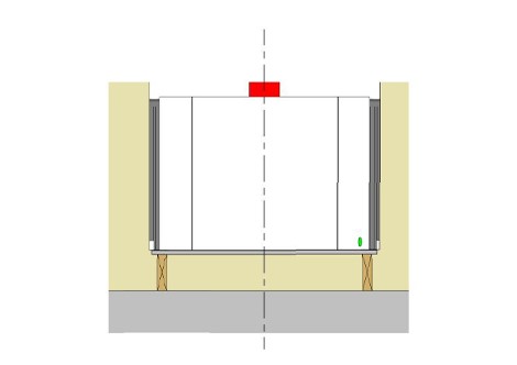 Symmetry RDV3611 Standard Frame Section Along Framing in Room