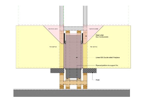 Linear 800 Double Side Section Across Framing