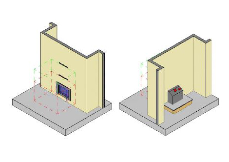 Ember 600 Plan & Isometric Overview Framing in Room