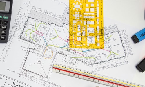 Ducted gas heating system planning and drawing